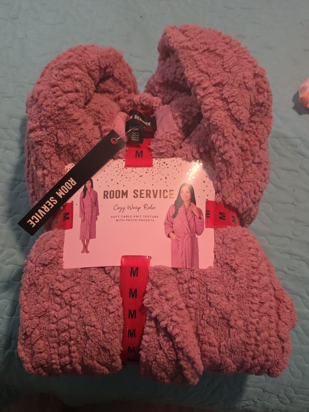 Cozy Wrap Robe - Pink